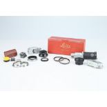 * A Selection of Leica Parts and Accessories,