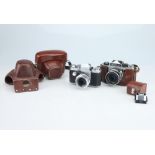 * A Selection of Two 35mm SLR Cameras,