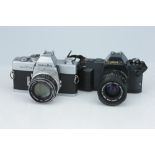 A Selection of Two Canon 35mm SLR Cameras,