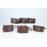A Selection of 6 Leica Ever Ready Cases,