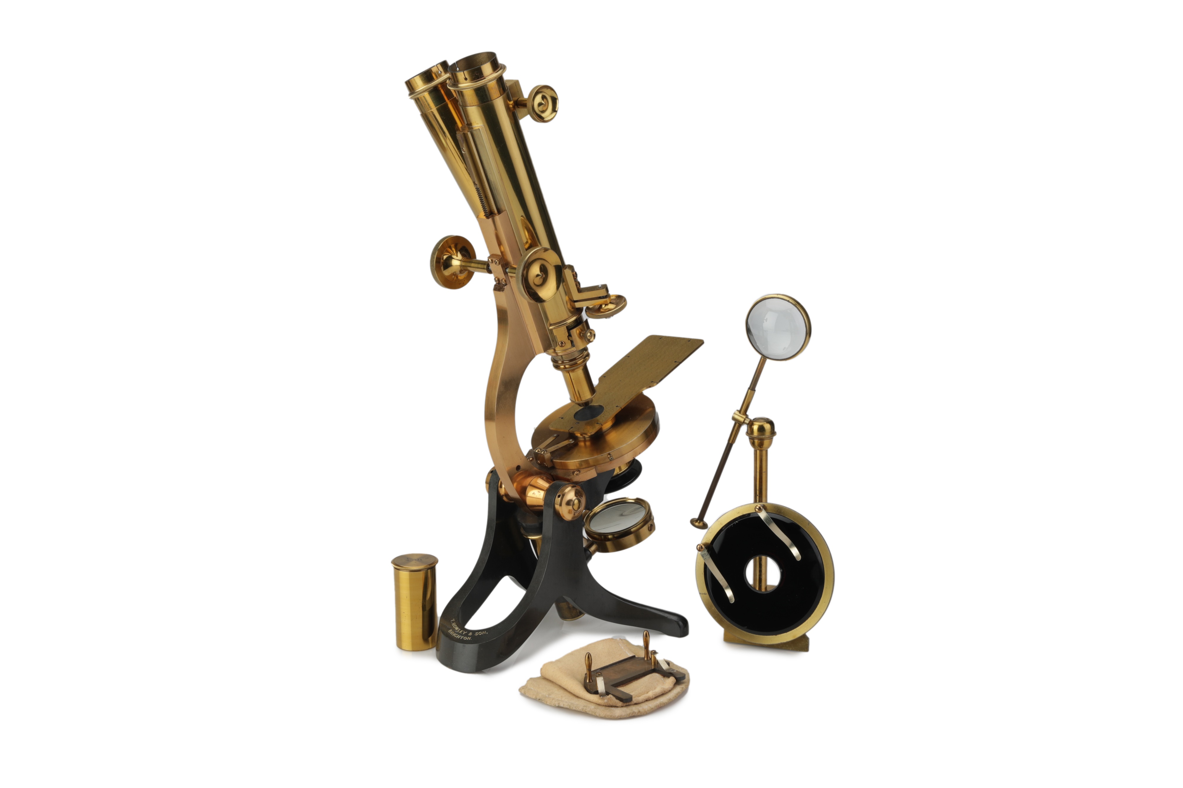 A Compound Binocular Microscope Outfit, By Rowley, Brighton, - Image 2 of 3