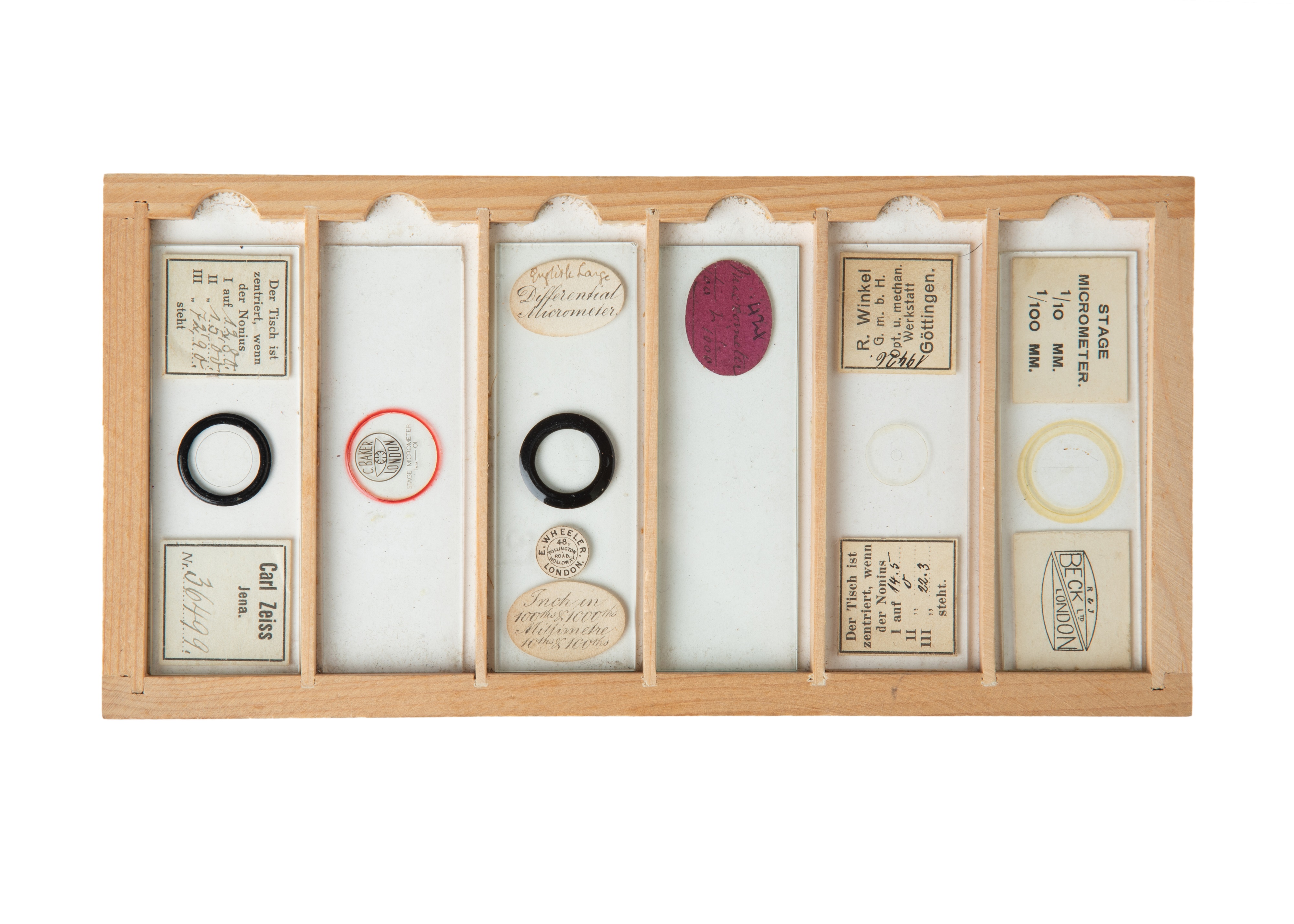 A Large Collection of Microscope Slide Micrometers; - Image 6 of 11