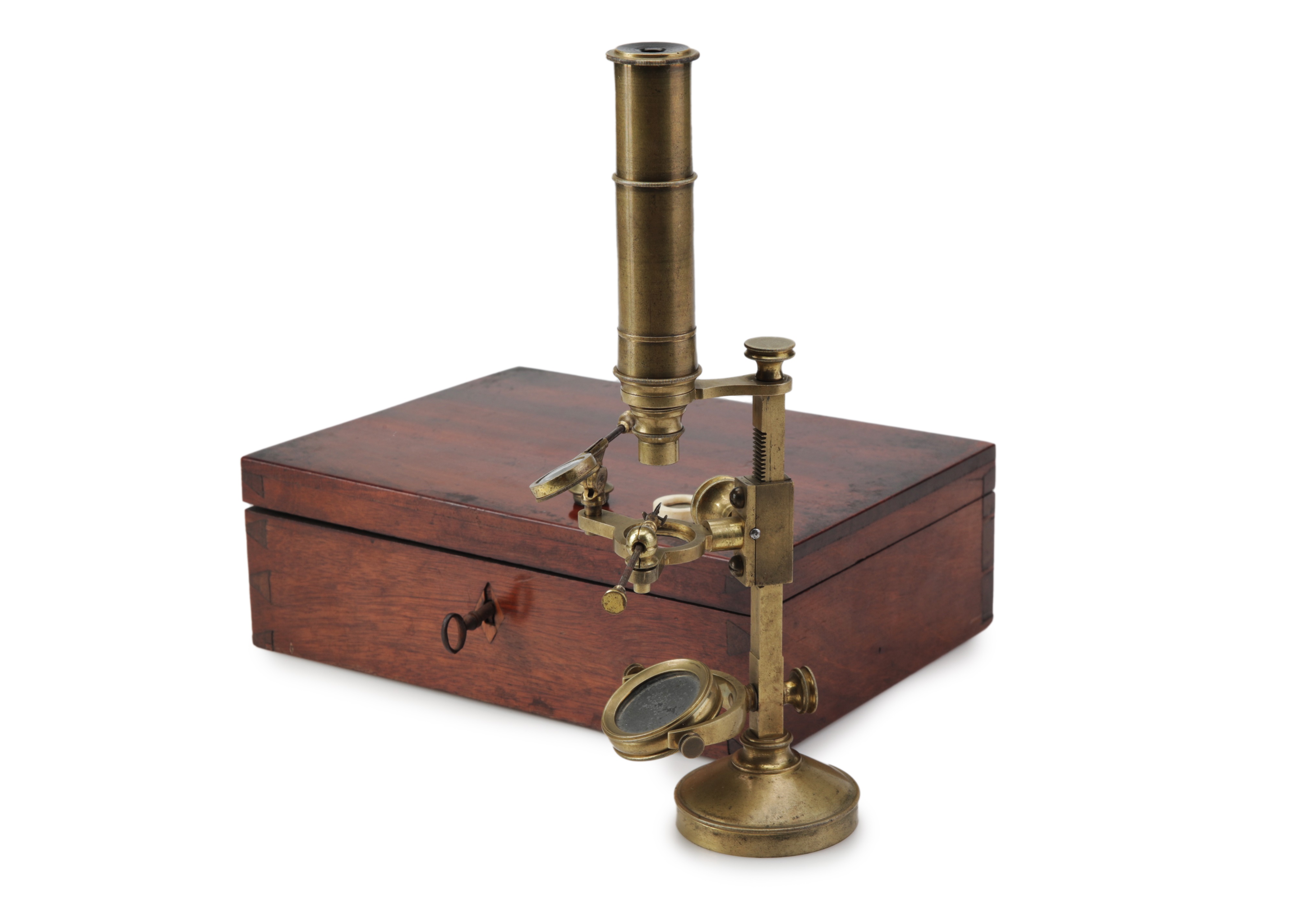 A French Jacob Huysen-Type Compound Microscope, - Image 2 of 4