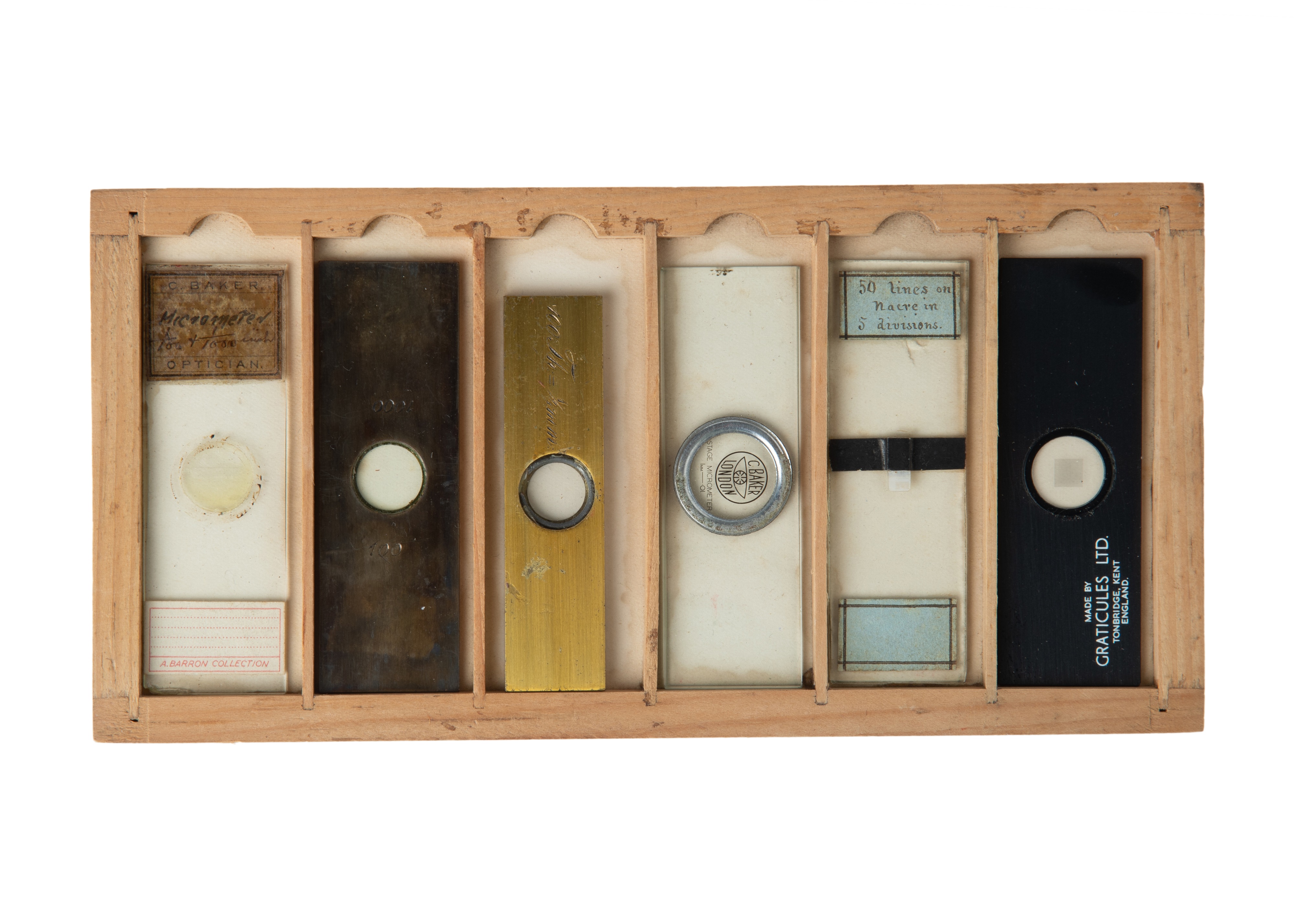 A Large Collection of Microscope Slide Micrometers; - Image 5 of 11