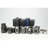 A Selection of 11 Box-Form Cameras,