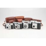 A Selection of Various Cased Cameras,