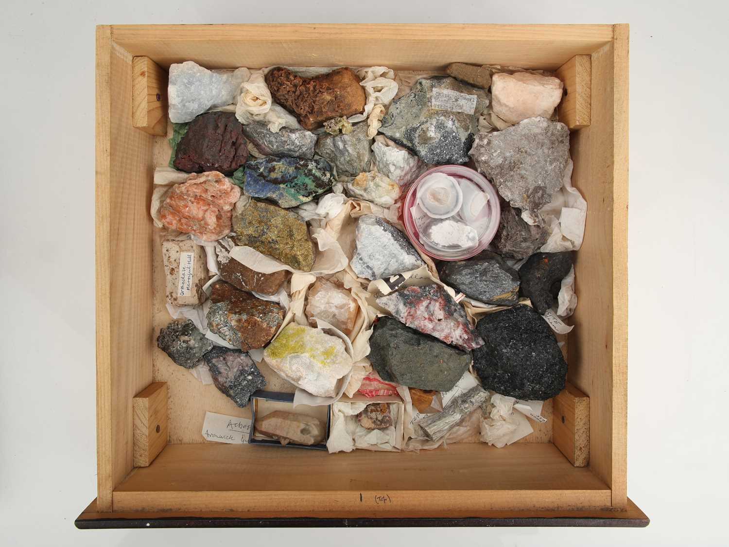 A Large Collectors Cabinet of Geological specimens & Minerals, - Image 13 of 16