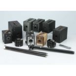 A Selection of Kodak Brownie Box Cameras,