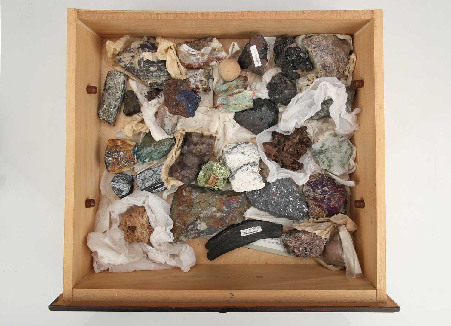 A Large Collectors Cabinet of Geological specimens & Minerals, - Image 15 of 16