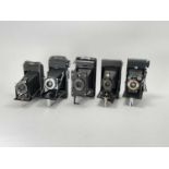 A Selection of Five Folding Cameras,