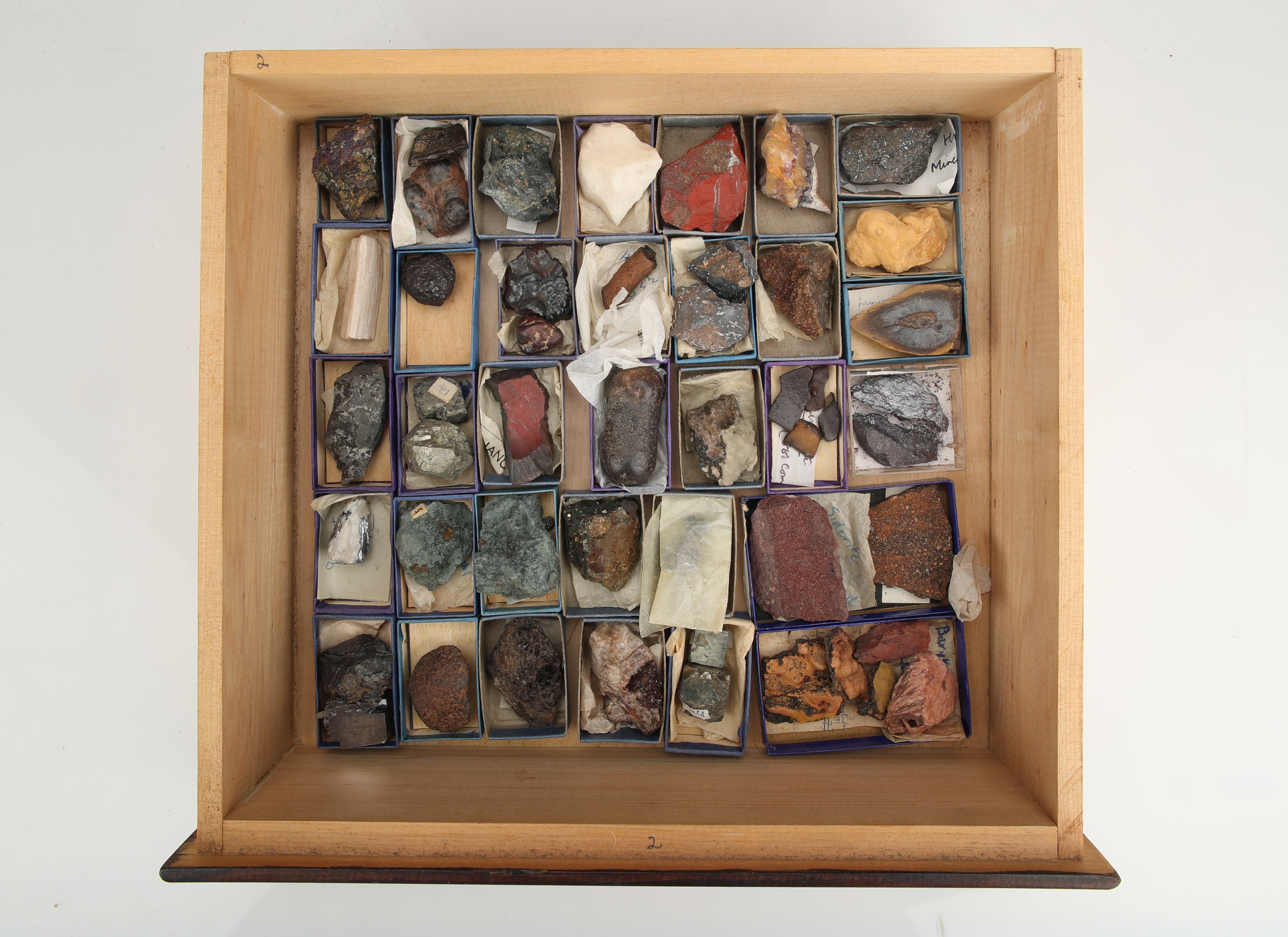 A Large Collectors Cabinet of Geological specimens & Minerals, - Image 12 of 16