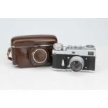 A GOMZ Leningrad 35mm Rangefinder Camera,