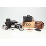 A Selection of 35mm Cameras & Lenses,