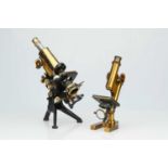 two Brass Microscopes,