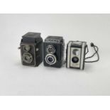 Three Medium Format TLR Camreas,