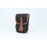 A Billingham End Pocket AVEA 5 Black Canvas / Tan Leather
