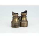 An Unmarked Pair of Brass Binoculars,