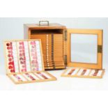 Large Cabinet of 500 Microscope Slides by Ernie Ives,