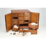 A Collectors Cabinet of Mineral Specimens,