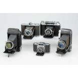 A Selection of Five Folding Cameras,