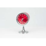 A 1970s Retro Rhythm Drum-Shaped Two Jewel Alarm Clock, Retro