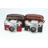 Two Russian Kiev Rangefinder Cameras,