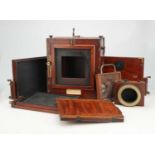 A Mahogany & Brass London Stereoscopic Co. Tailboard Camera