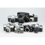 A Mixed Selection of 35mm Cameras,