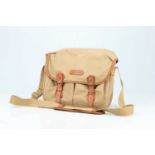 A Medium Billingham Bag in Tan Canvas and Leather,