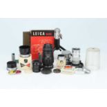 A Selection of Leitz Lenses and Accessories,