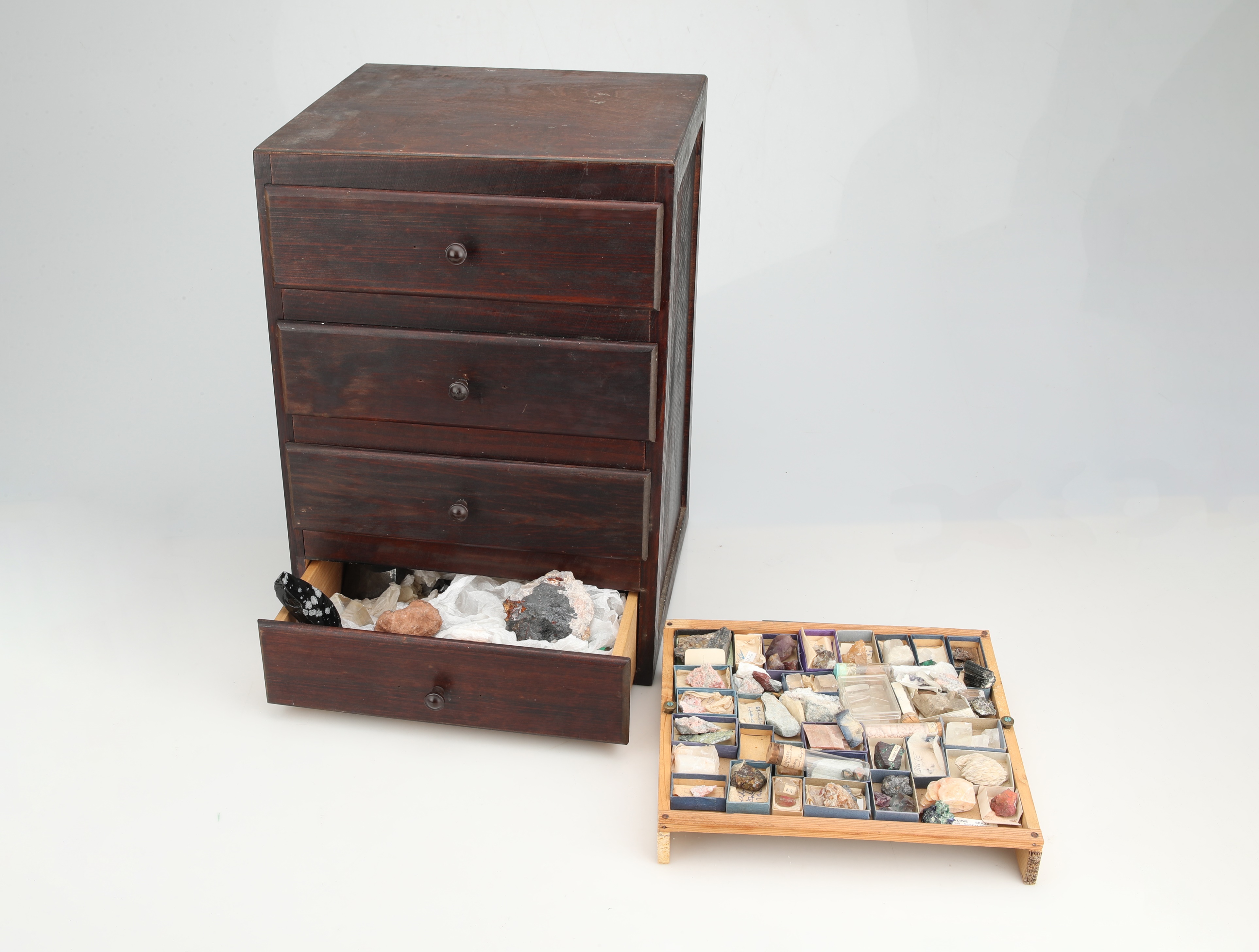 A Large Collectors Cabinet of Geological specimens & Minerals, - Image 2 of 16