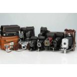 A Selection of Folding Cameras & Accessories,