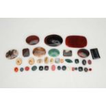 Collection of Hardstone Cabochons & Sections,