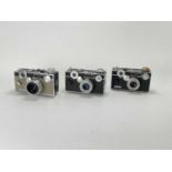 Three Argus 35mm Rangefinder Cameras,