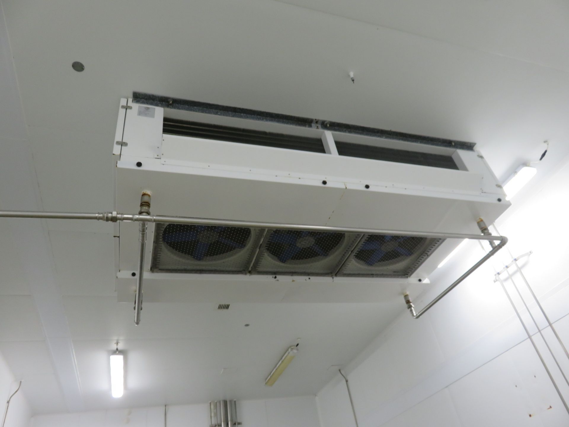 H & C COILS 3-FAN EVAPORATOR.