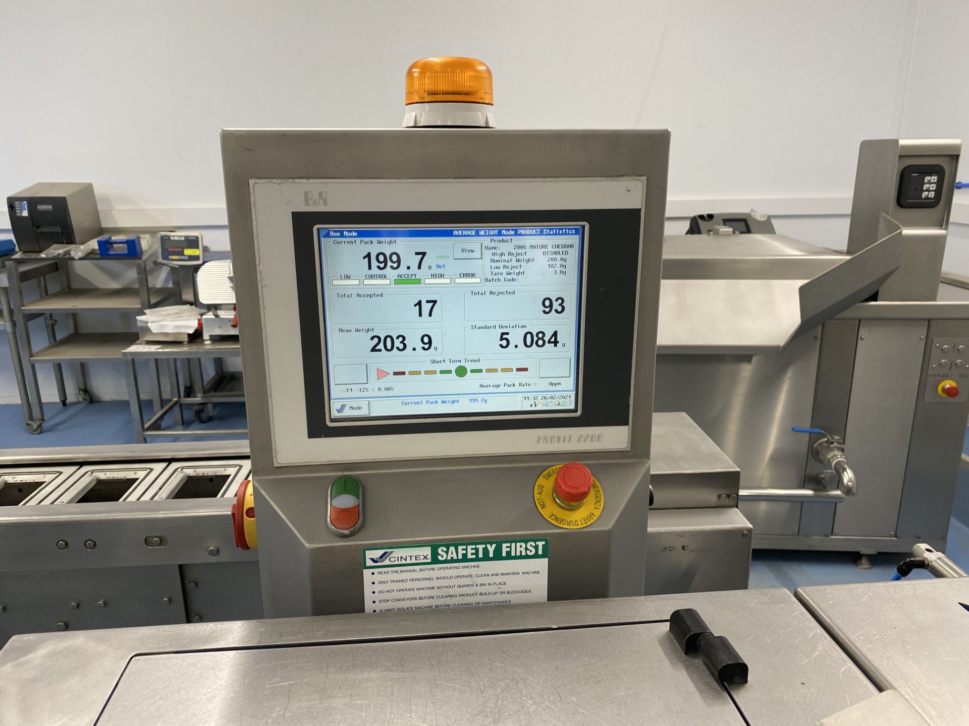 CINTEX CHECKWEIGHER. - Image 2 of 5