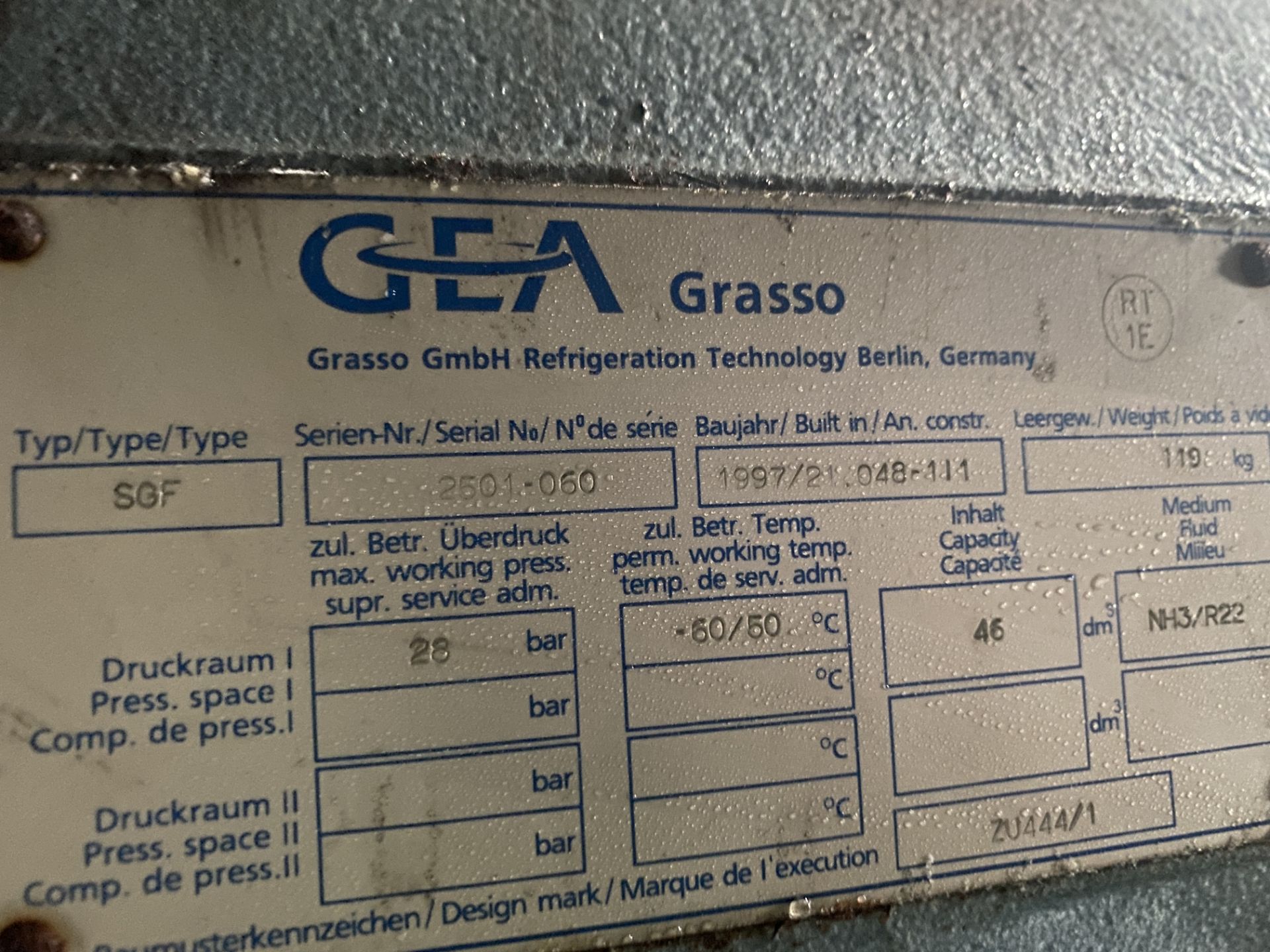 GEA GRASSO COMPRESSOR - Image 6 of 9