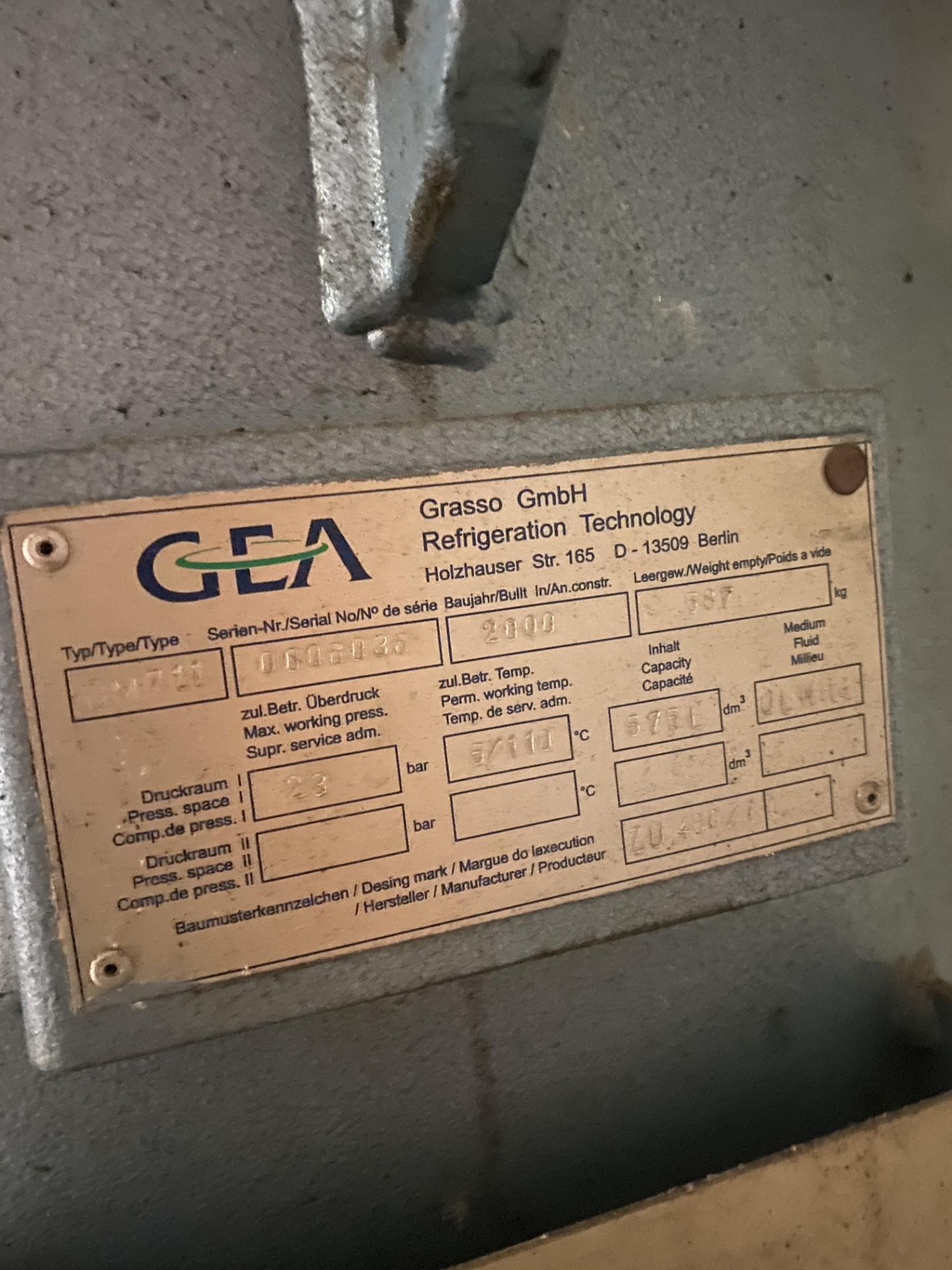 GEA GRASSO COMPRESSOR. - Image 7 of 8