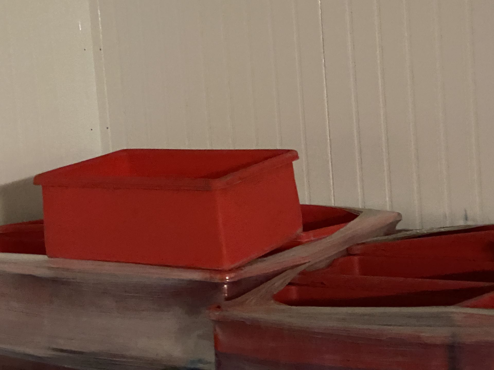 2 X PALLETS OF RED TRAYS. - Image 2 of 2