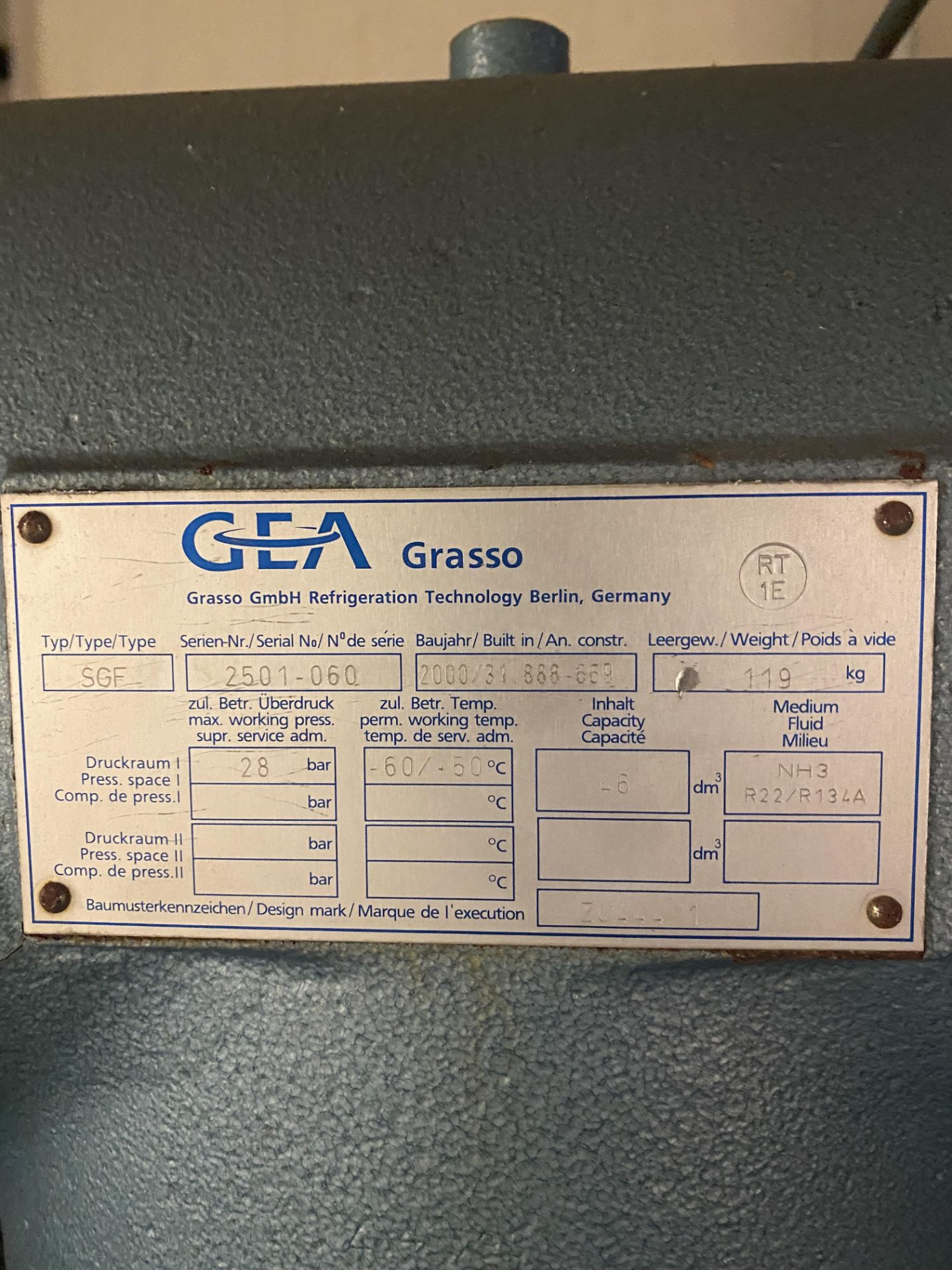 GEA GRASSO COMPRESSOR. - Image 3 of 8