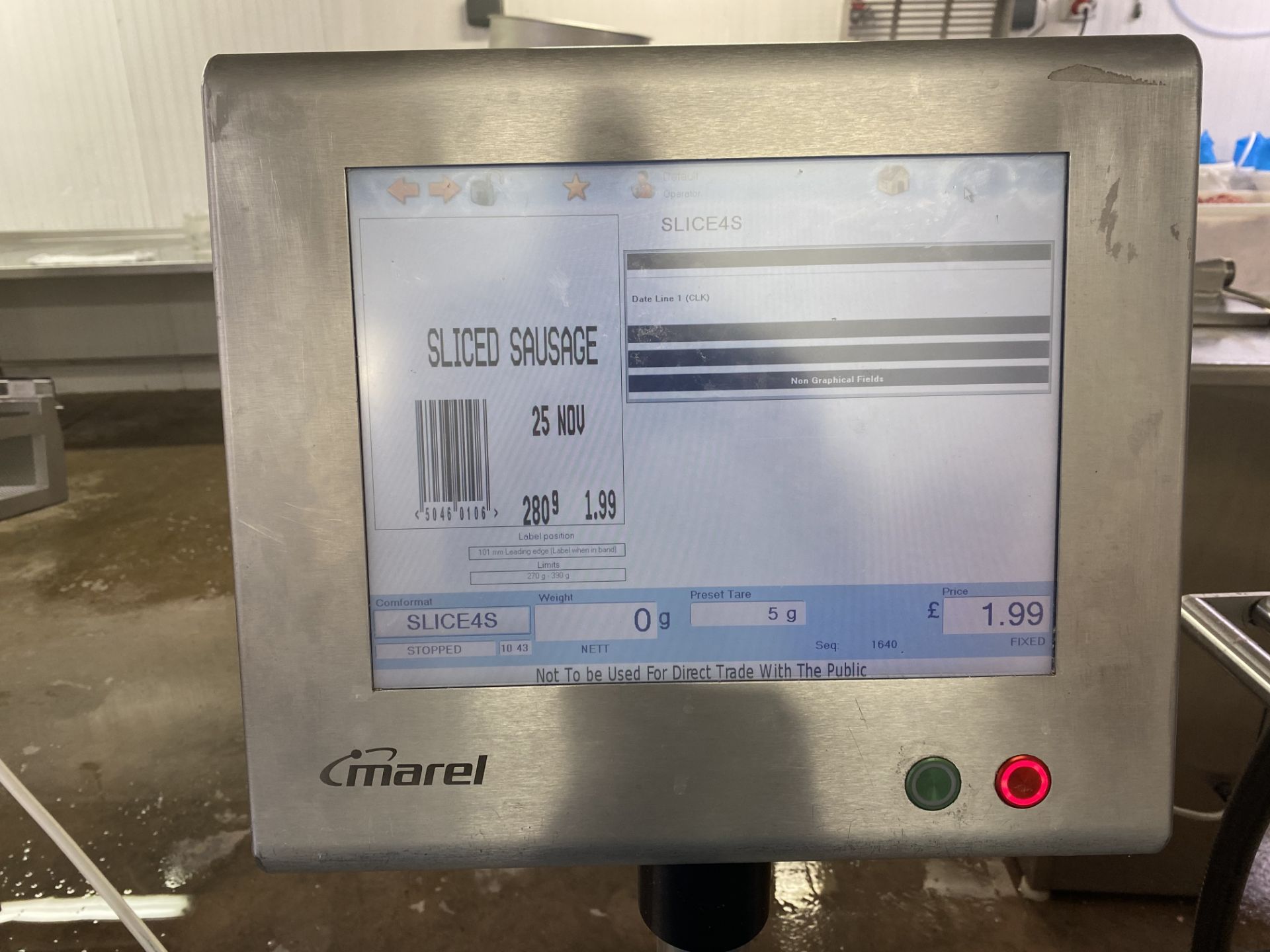 MAREL 9000 WEIGH PRICE LABELLER. - Image 3 of 4