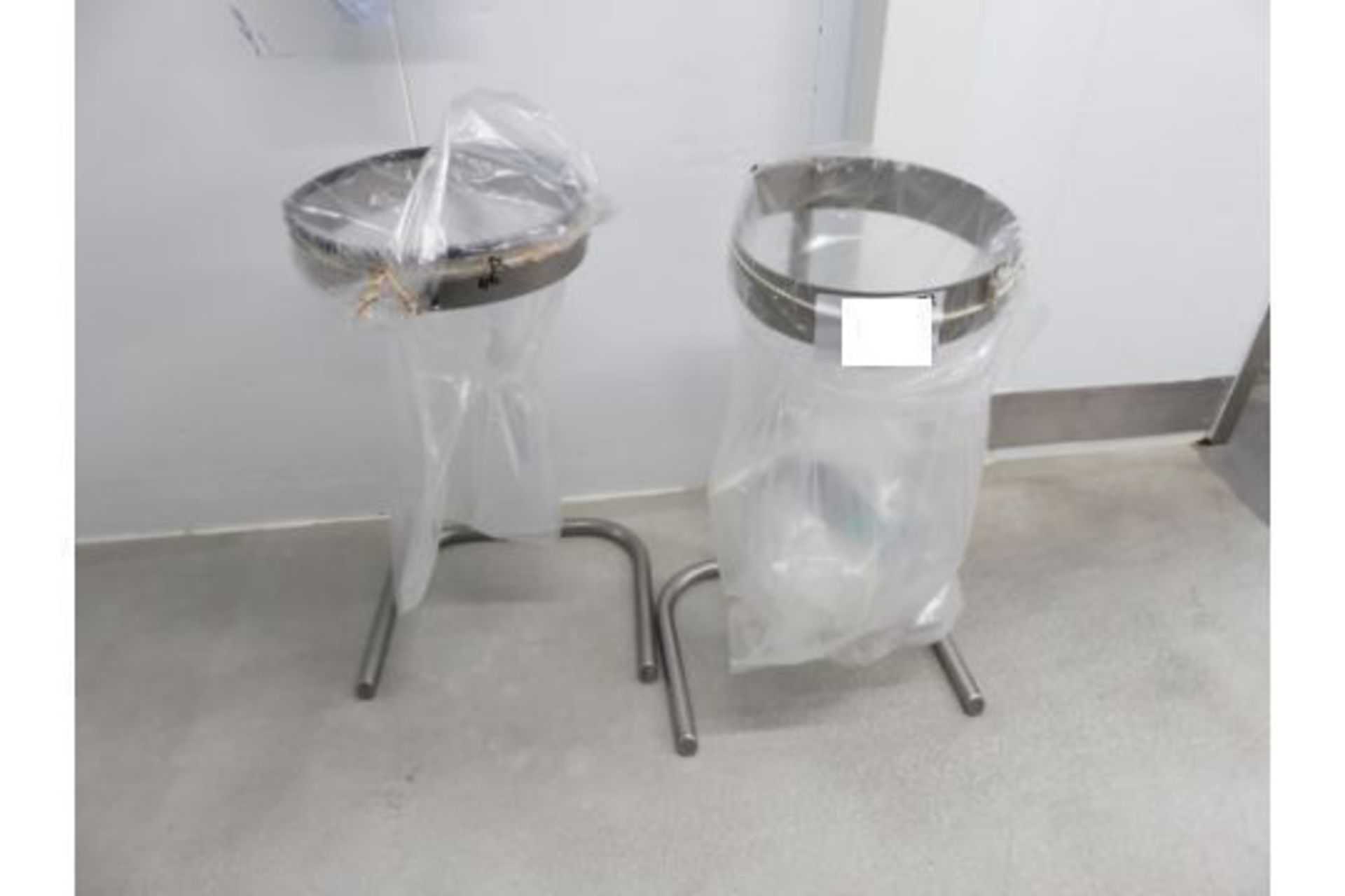 2 X S/S BIN HOLDERS.