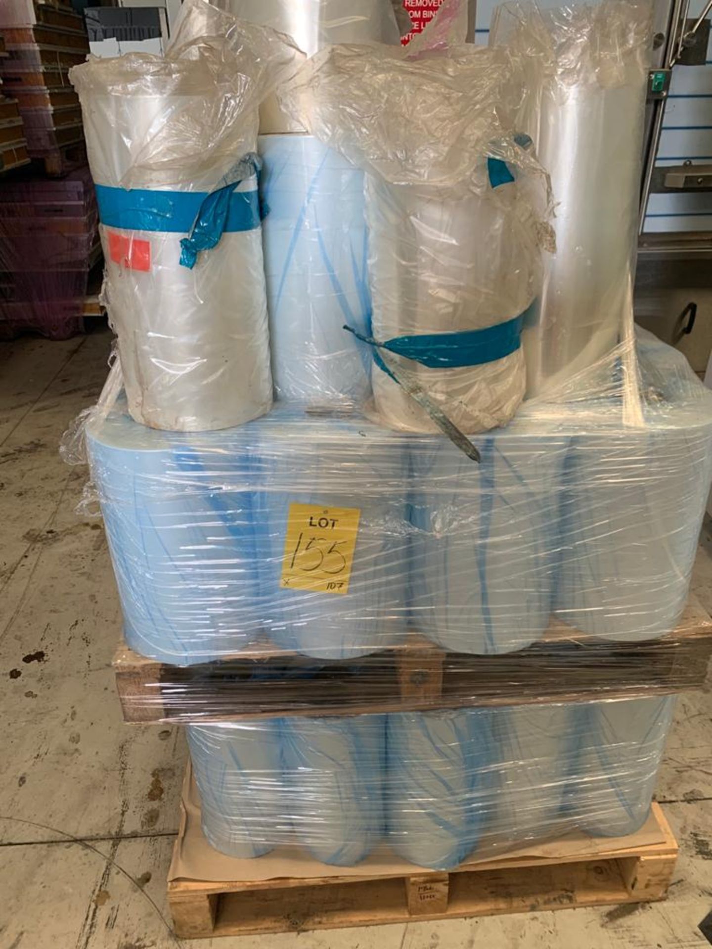 PALLET OF MIXED PACKAGING FILM.