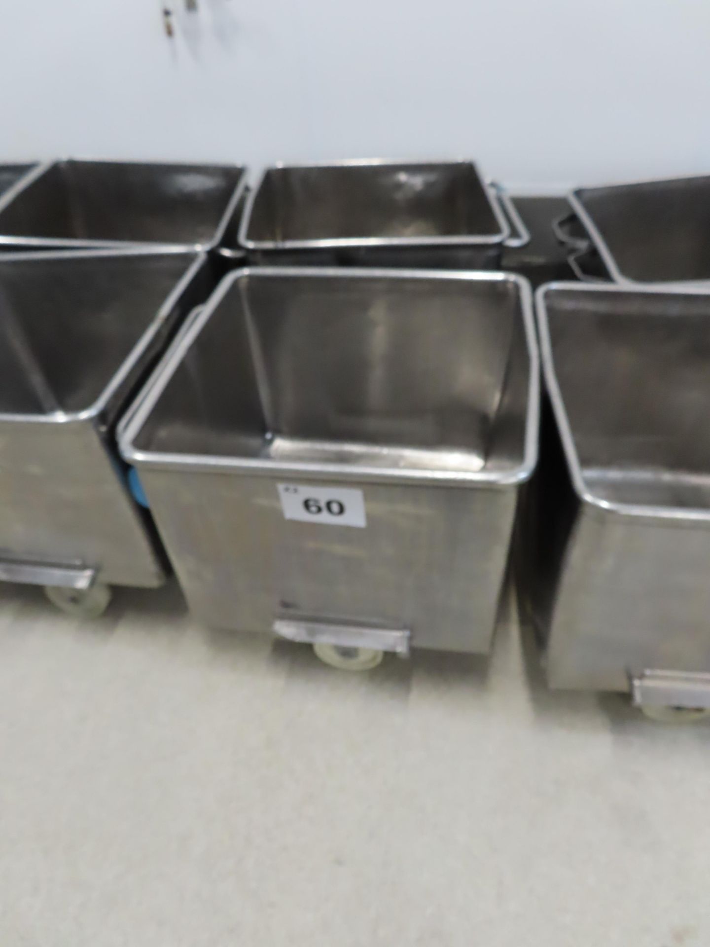 2 X S/S 200 LITRE TOTE BINS.