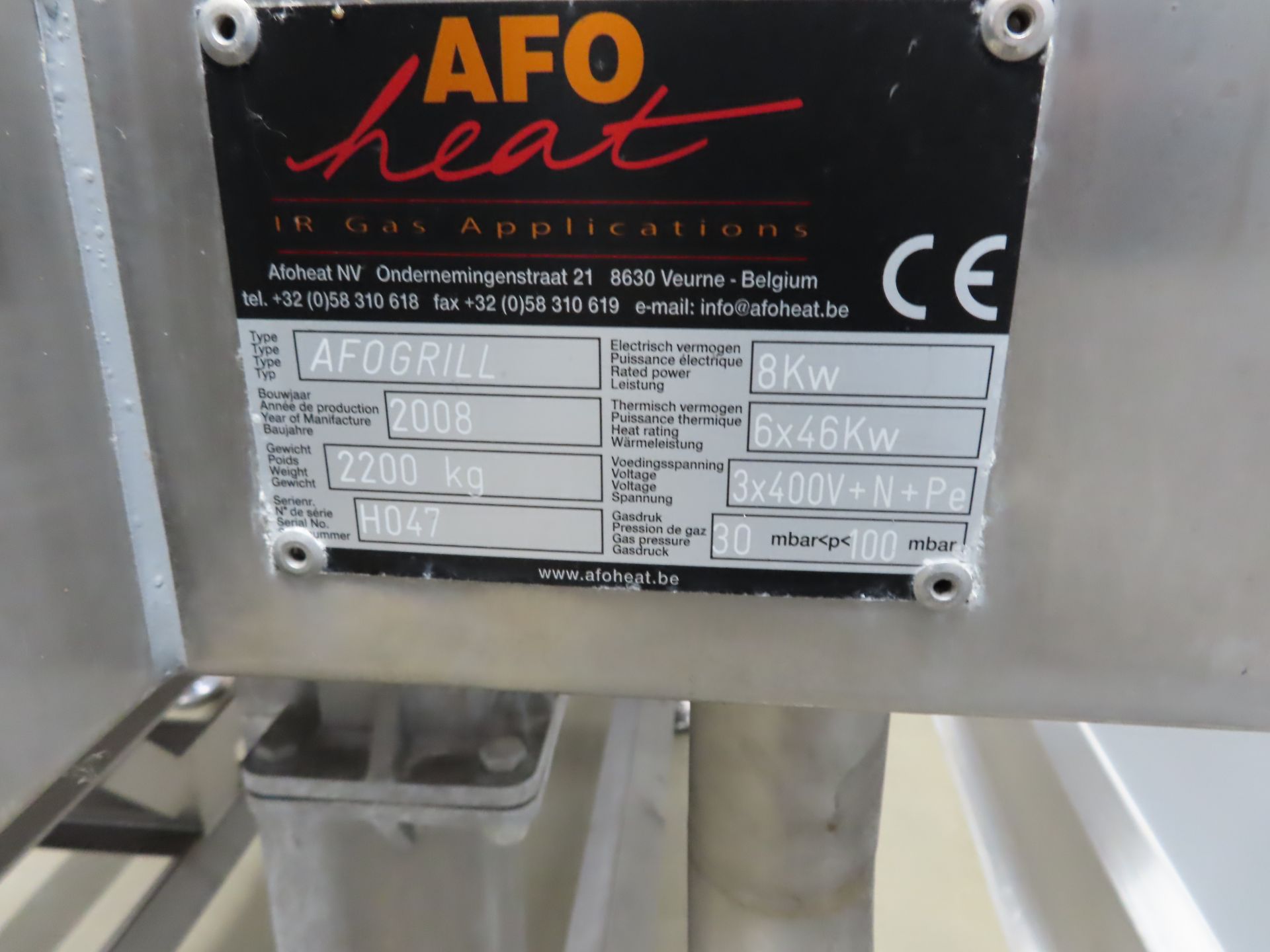 AFO IMPINGEMENT OVEN FOR FLASH ROASTING. - Image 5 of 7