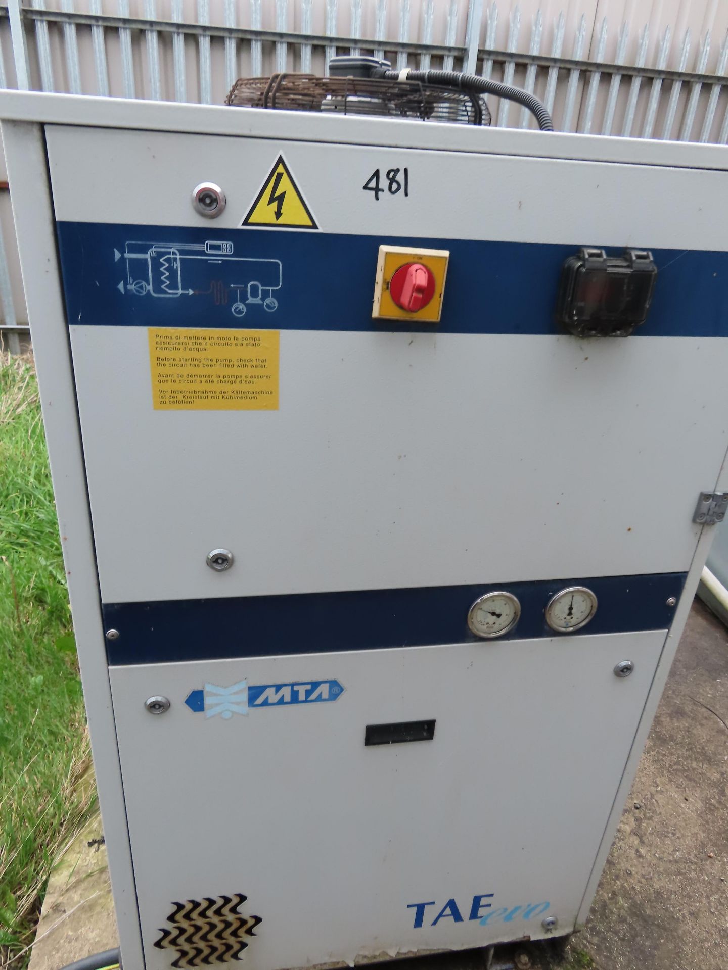 ICS WATER CHILLER + AIR HANDLING UNIT. - Image 2 of 7