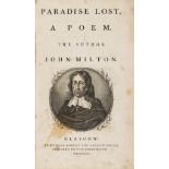 Milton (John) Paradise Lost, A Poem, Glasgow, Robert and Andrew Foulis, 1770.