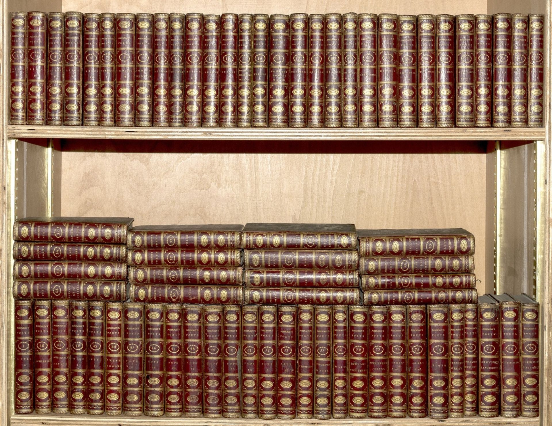 Johnson (Samuel) The Works of the English Poets, 74 vol. (of 75), Printed by John Nichols, 1790.
