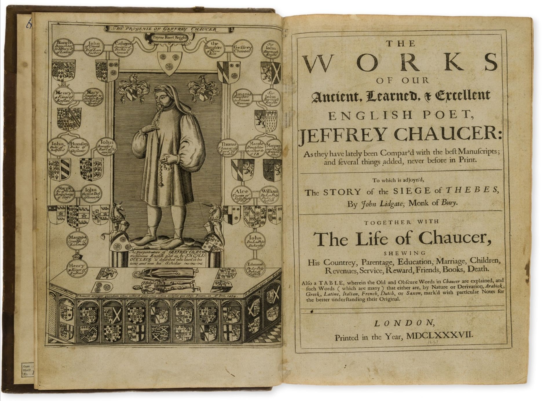 Chaucer (Geoffrey) The Works, last black-letter edition, 1687.