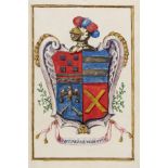 Spanish Heraldry.- Charles IV (King of Spain) Grant of arms to Don Francisco Xavier Martinez de …